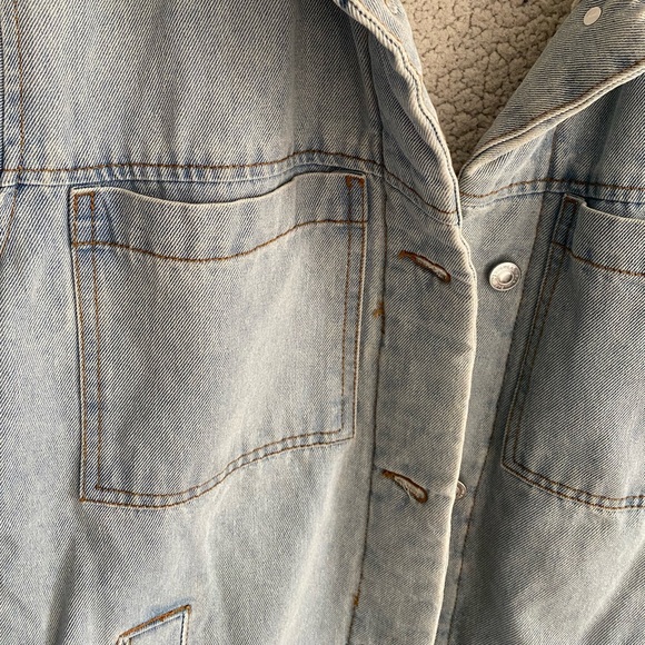 Stoosh Vintage Denim Sherpa Lined Jacket - Picture 5 of 6